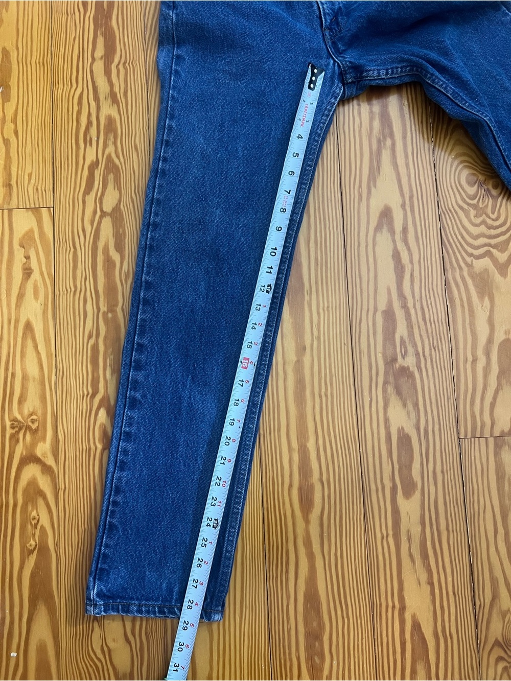 Vintage Levi's 505 Orange Tab USA Made Jeans 30x30 20505-0217 Straight Denim - Picture 11 of 13